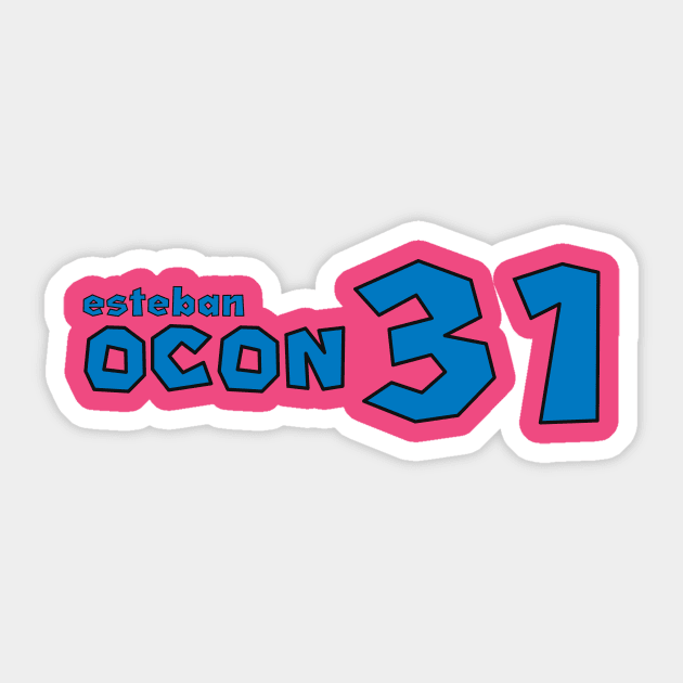 Esteban Ocon '23 Sticker by SteamboatJoe